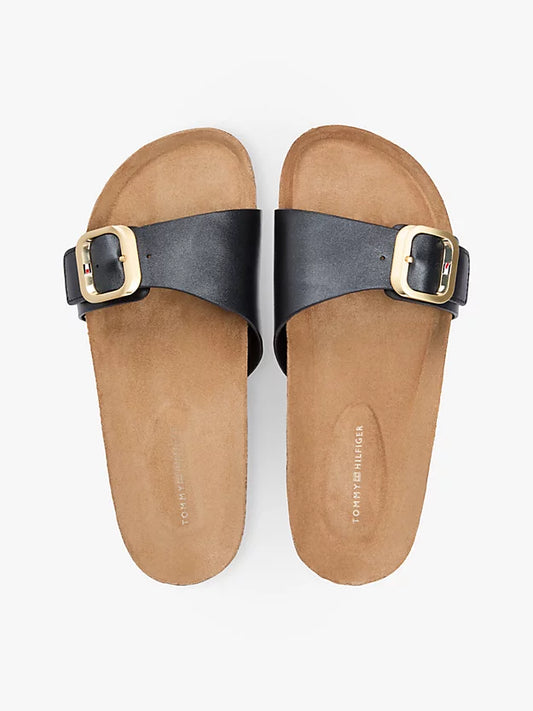 Cork Footbed Slip-On Sandals