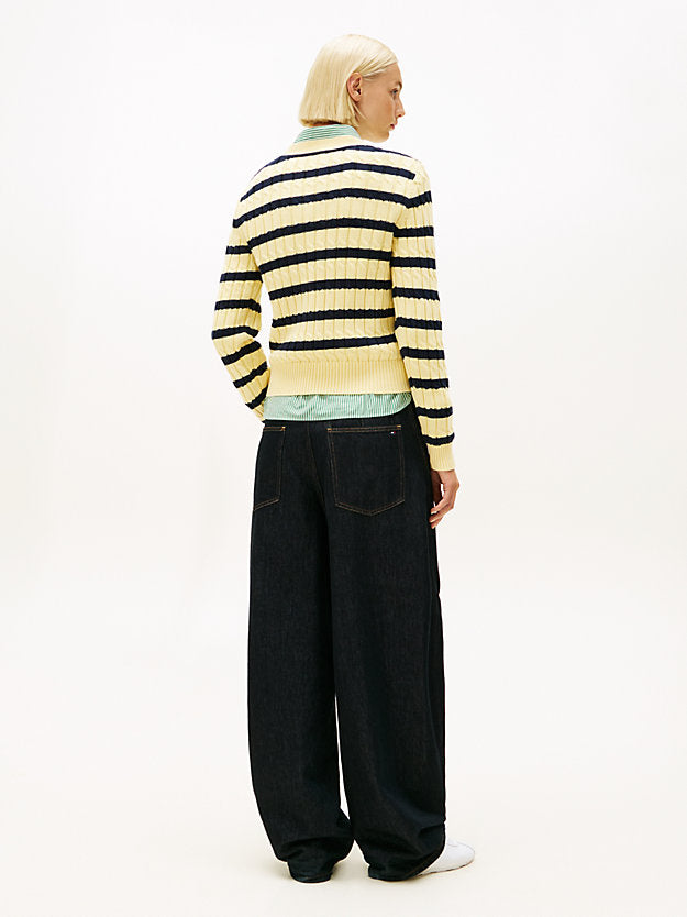 Cable Knit Crew Neck Jumper