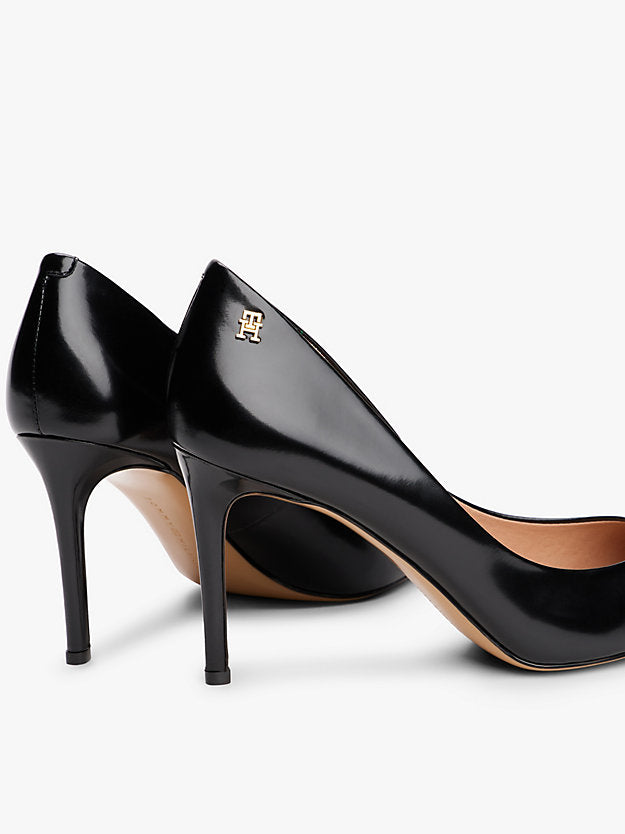 Leather Stiletto Court High Heels