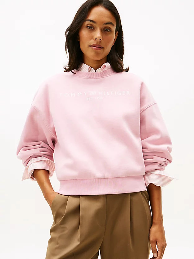 Logo Relaxed Fleece Sweatshirt