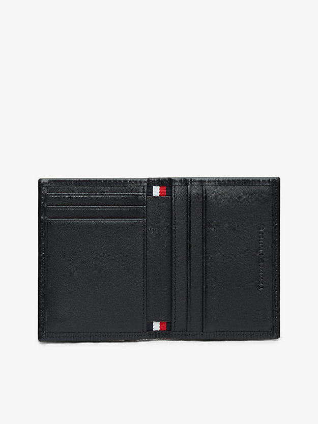Ribbed Leather Card Wallet