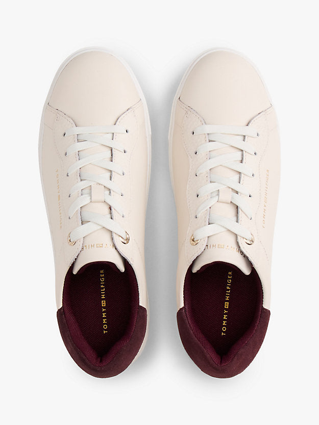 Leather Cupsole Platform Trainers