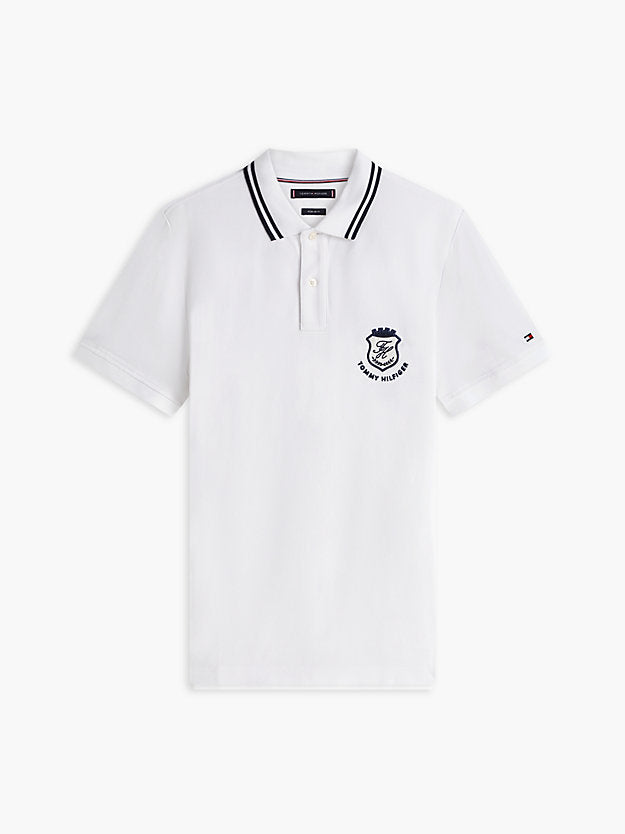 Regular Fit Crest Appliqué Polo Shirt