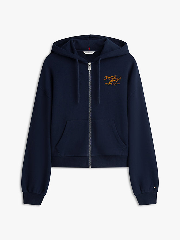 Terry Relaxed Zip-Thru Hoody