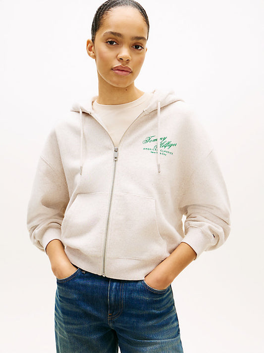 Terry Relaxed Zip-Thru Hoody