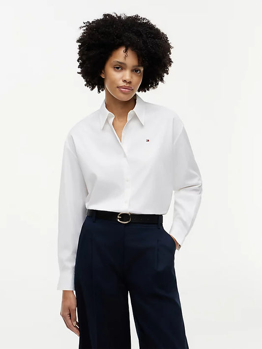 Boxy Fit Poplin Shirt