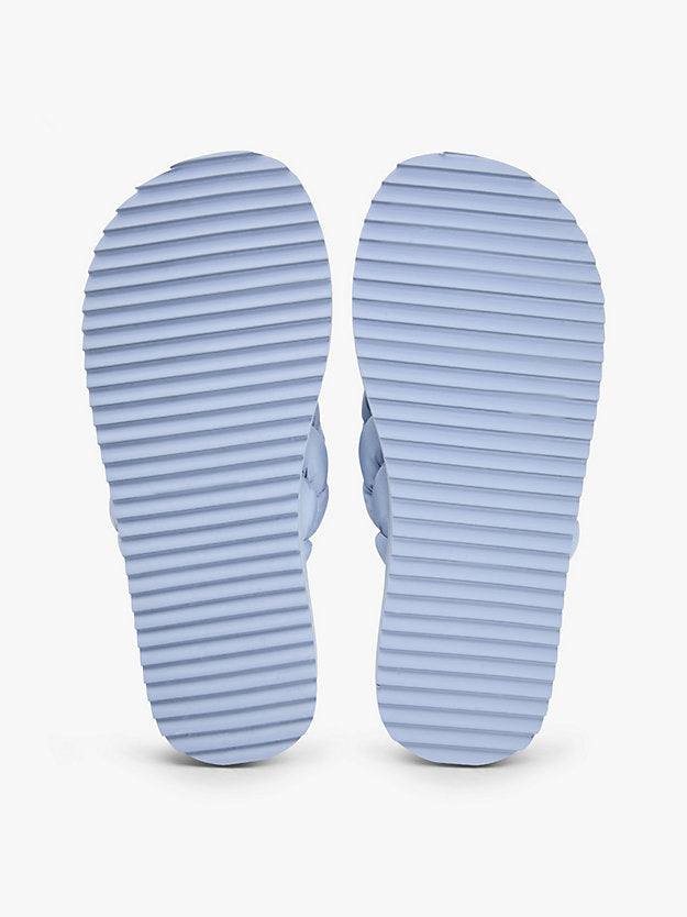 Braided Padded Strap Serrated Flip-Flops