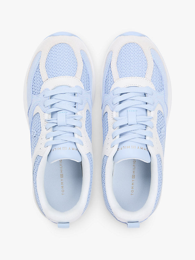 Tonal Monogram Mixed Texture Trainers