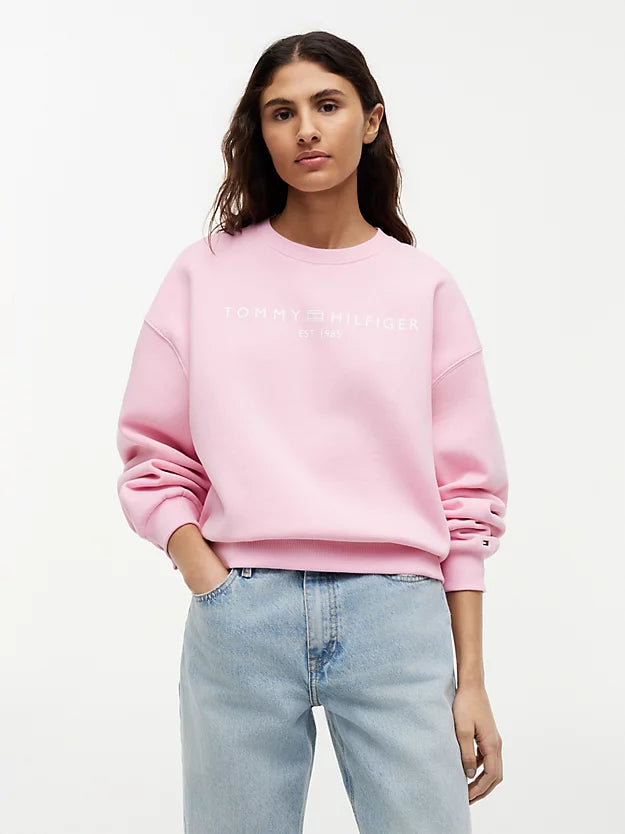 Logo Relaxed Fleece Sweatshirt