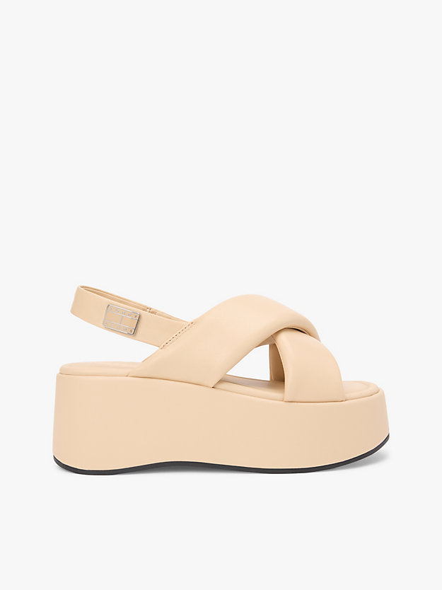 Padded Strap Wedge Sandals