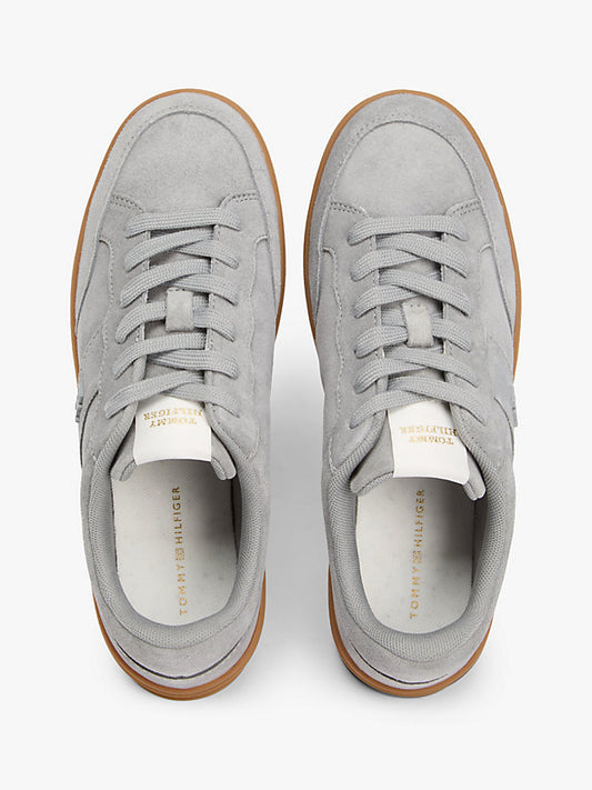 Monogram Suede Court Trainers