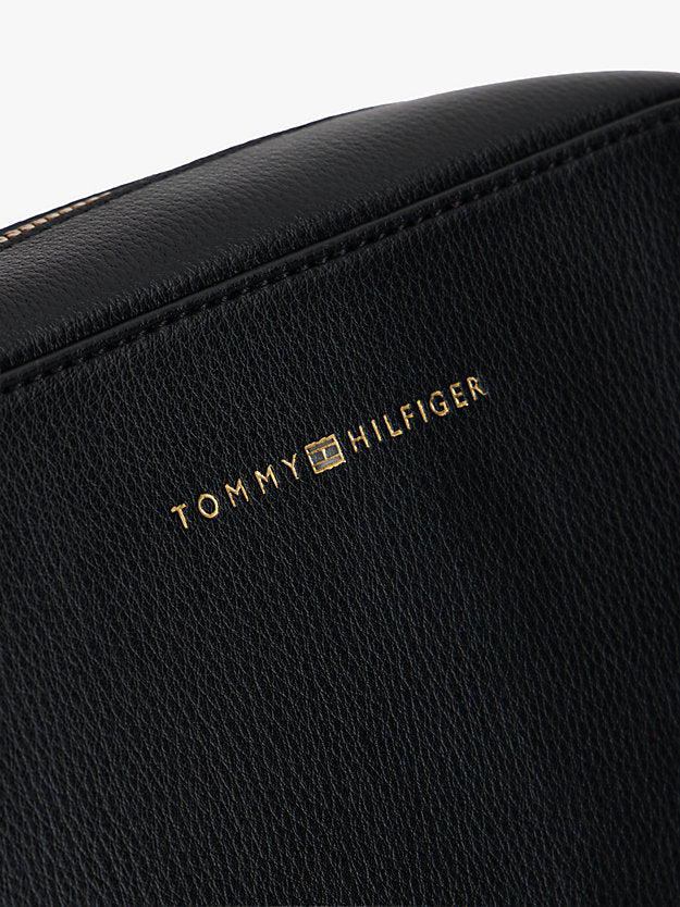 Metallic Logo Crossbody Camera Bag