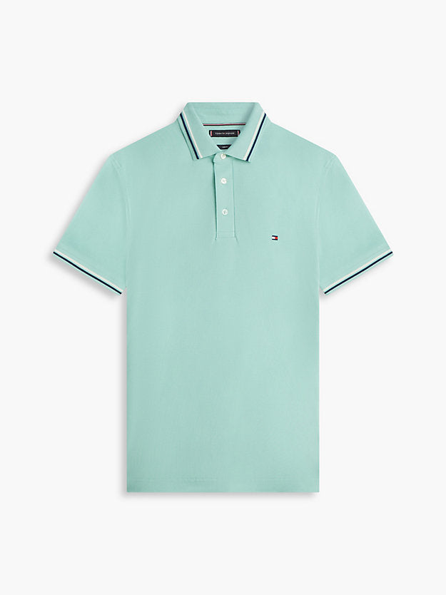 Slim Fit Tipped Pique Polo Shirt