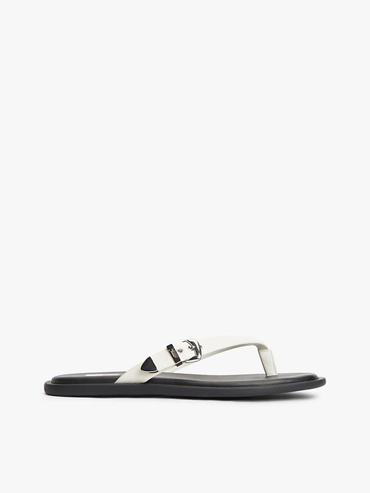 Leather Buckle Flip-Flops