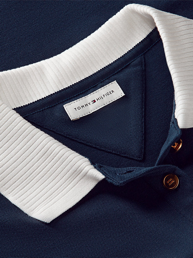 Regular Fit Gold-Tone Button Polo Shirt