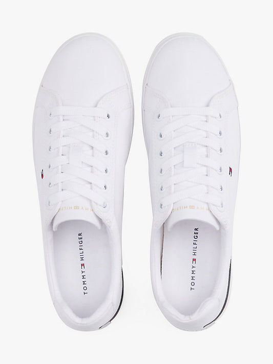 Twill Signature Lace-Up Trainers