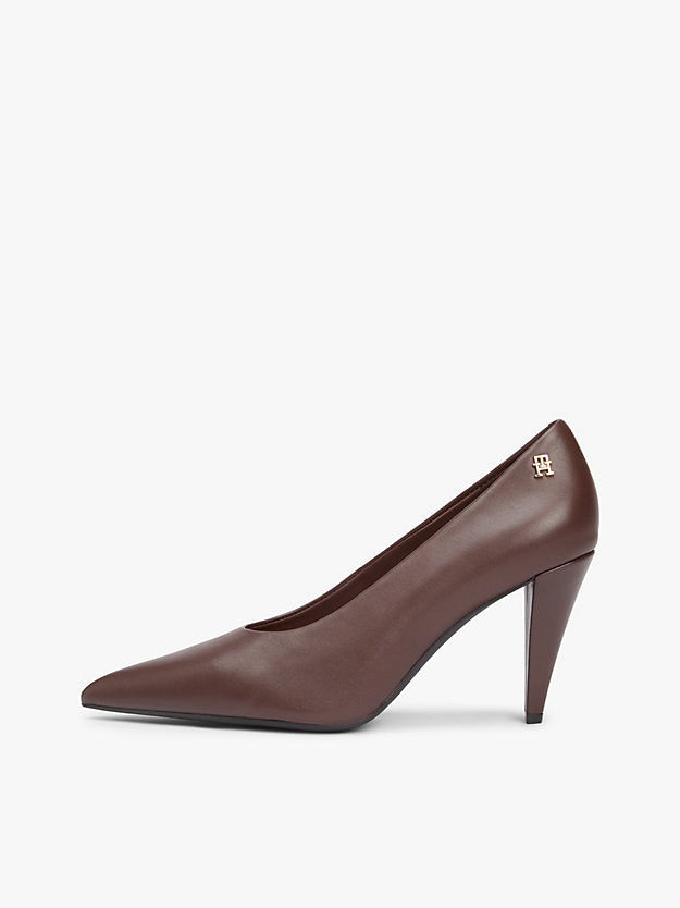 Leather Monogram High Heels