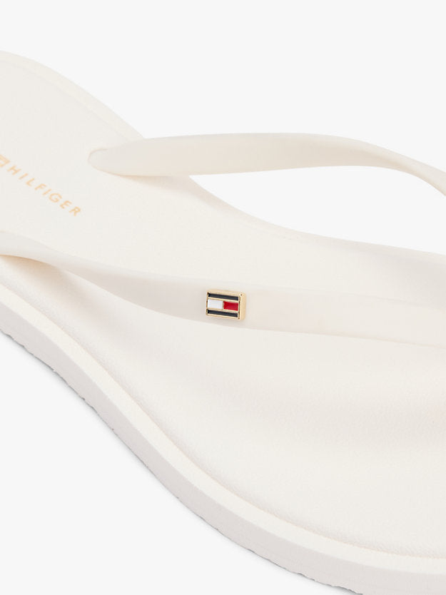 Chic Enamel Flag Flip-Flops