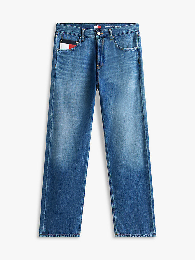 Otis Colour-Blocked Pocket Regular Straight Leg Jeans
