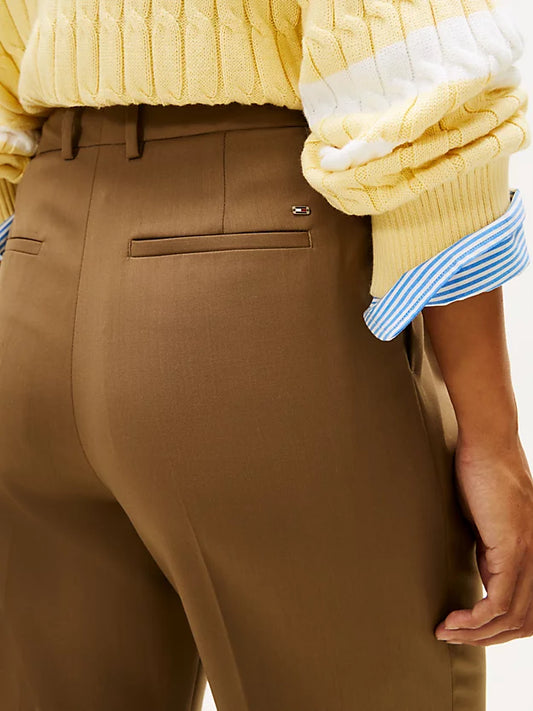 Timeless Pleated Relaxed Straight Leg Trousers
