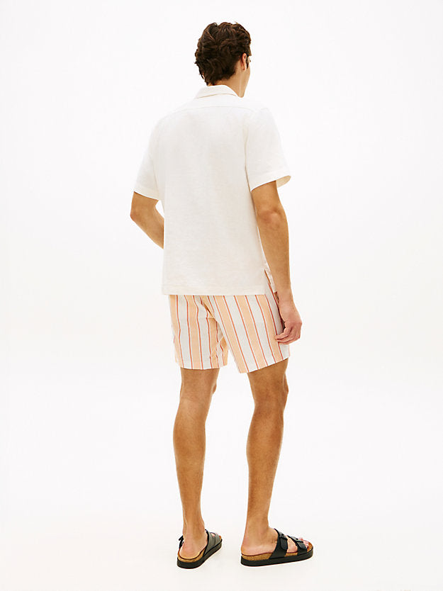 Regular Fit Linen Blend Short Sleeve Shirt