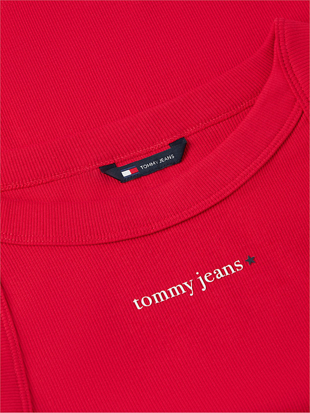 Logo Ribbed Slim Tank Top