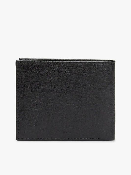 Logo Bifold Leather Credit Card Wallet