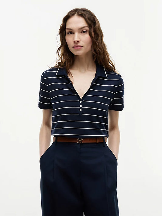 Regular Fit Pique Henley Polo Shirt