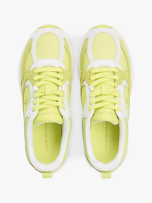 Tonal Monogram Mixed Texture Trainers