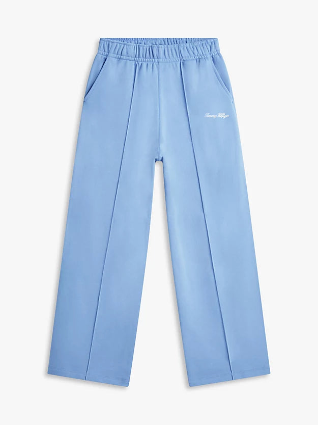 Logo Embroidery Wide Leg Joggers