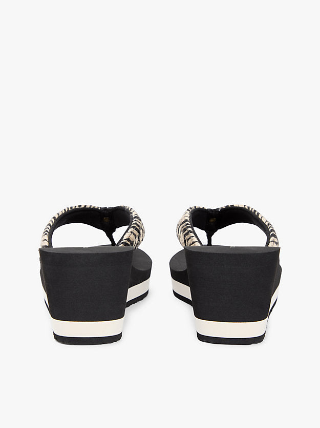 Rope Strap Wedge Flip-Flops