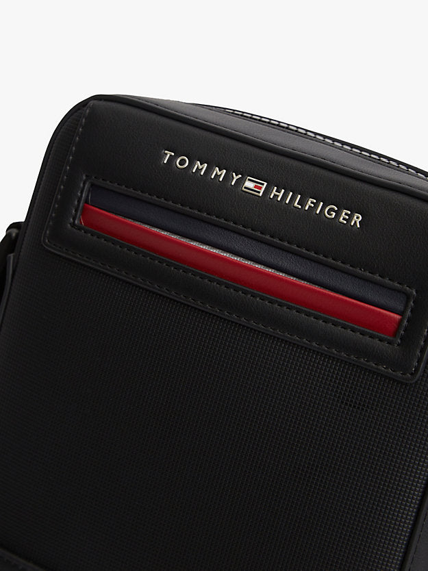 Metal Logo Crossbody Reporter Bag