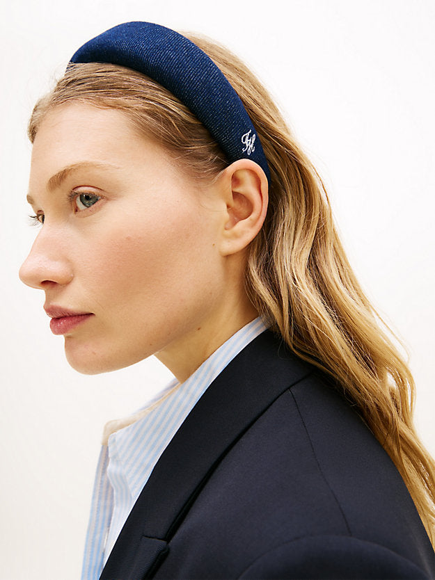 Denim Logo Padded Headband