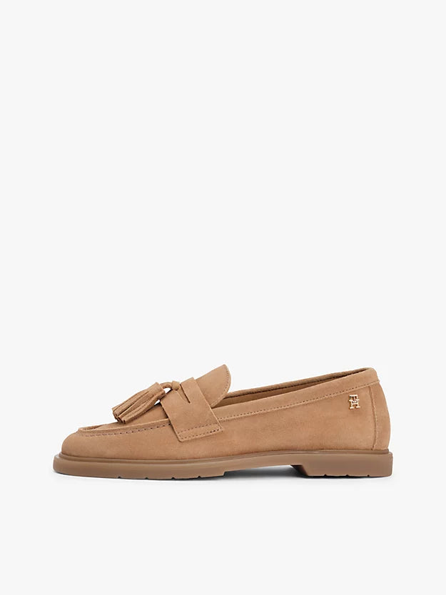 Lightweight Suede Tassel Loafers