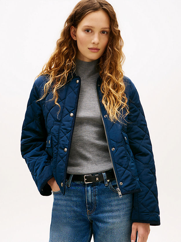 Padded Flag Quilted Water Repellent Jacket