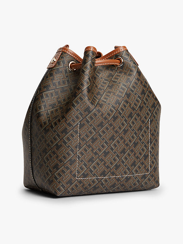 Monoplay Crossbody Drawstring Bucket Bag