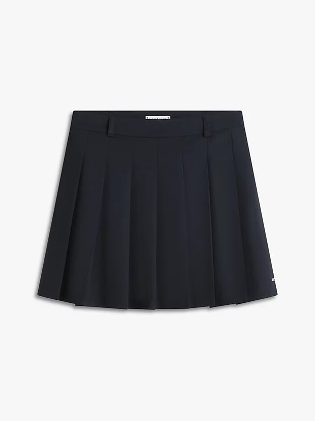 Timeless Wool Blend Pleated Mini Skirt