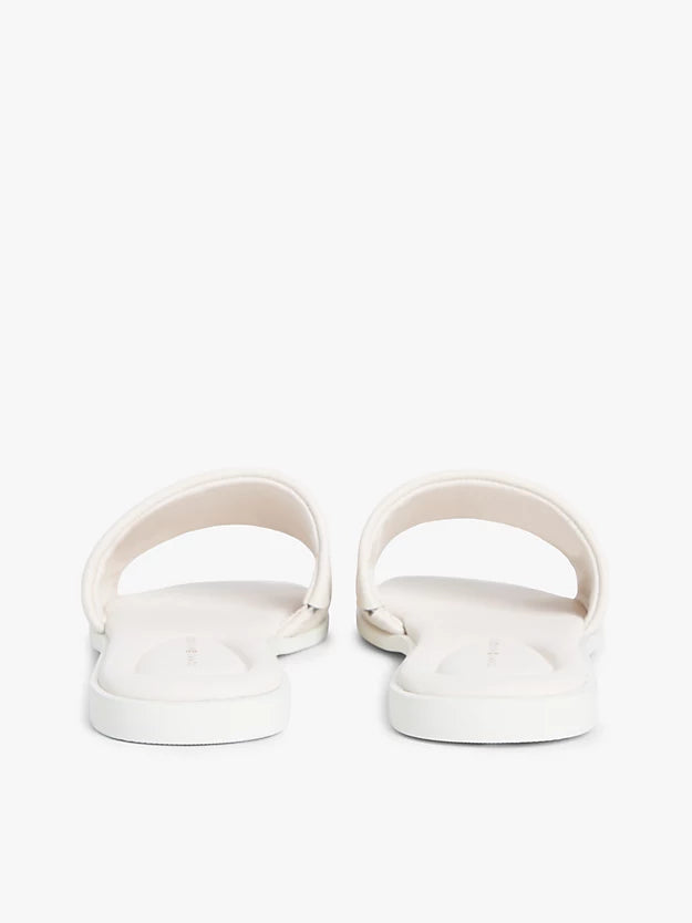 Leather Monogram Strap Mules