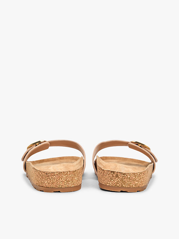 Cork Footbed Slip-On Sandals
