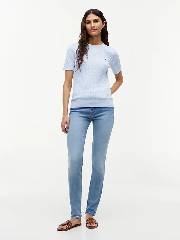 Como Whiskered Mid Rise Skinny Jeans
