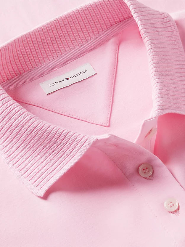 Relaxed Fit Interlock Knit Polo Shirt
