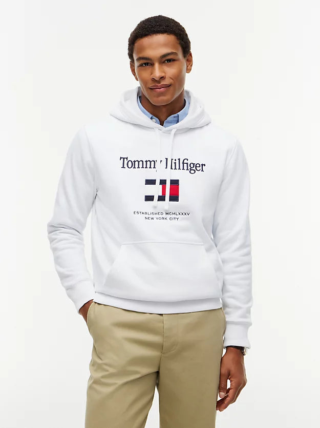 Logo Embroidery Fleece Hoody
