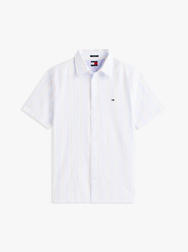Regular Fit Seersucker Short Sleeve Shirt