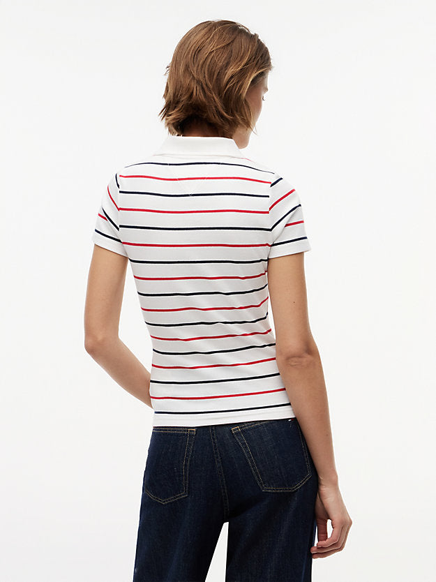 Slim Fit Ribbed Polo Shirt