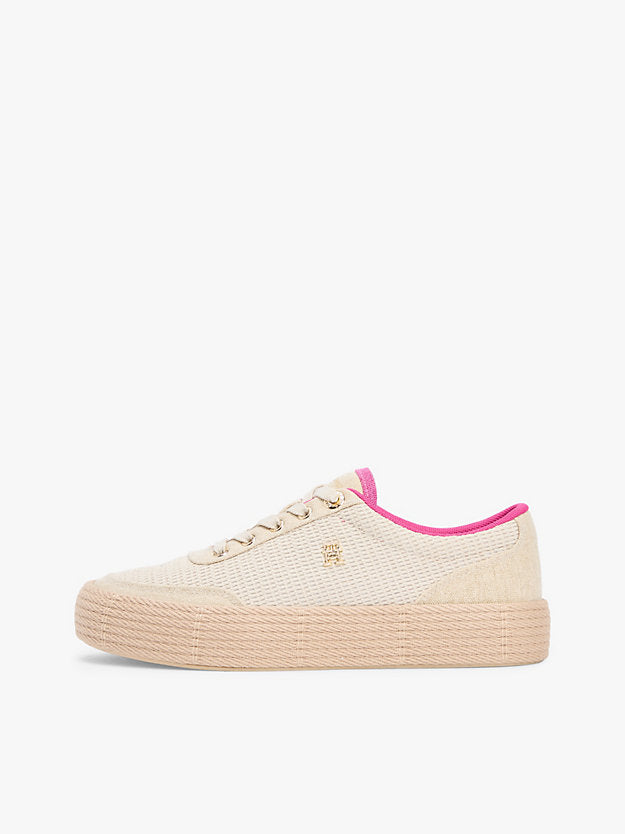 Monogram Canvas Rope Platform Trainers