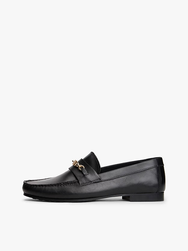 Leather Monogram Horsebit Chain Loafers