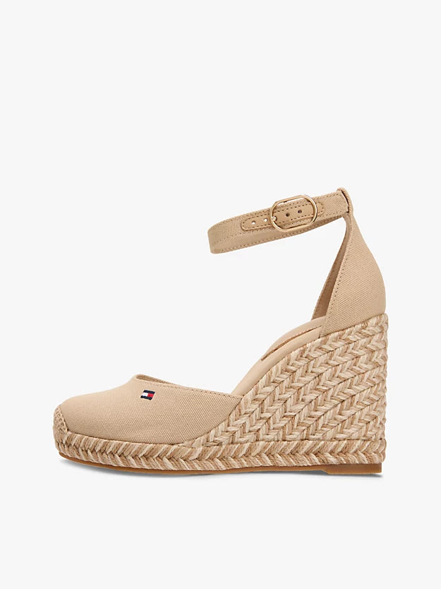 Canvas High Wedge Espadrilles