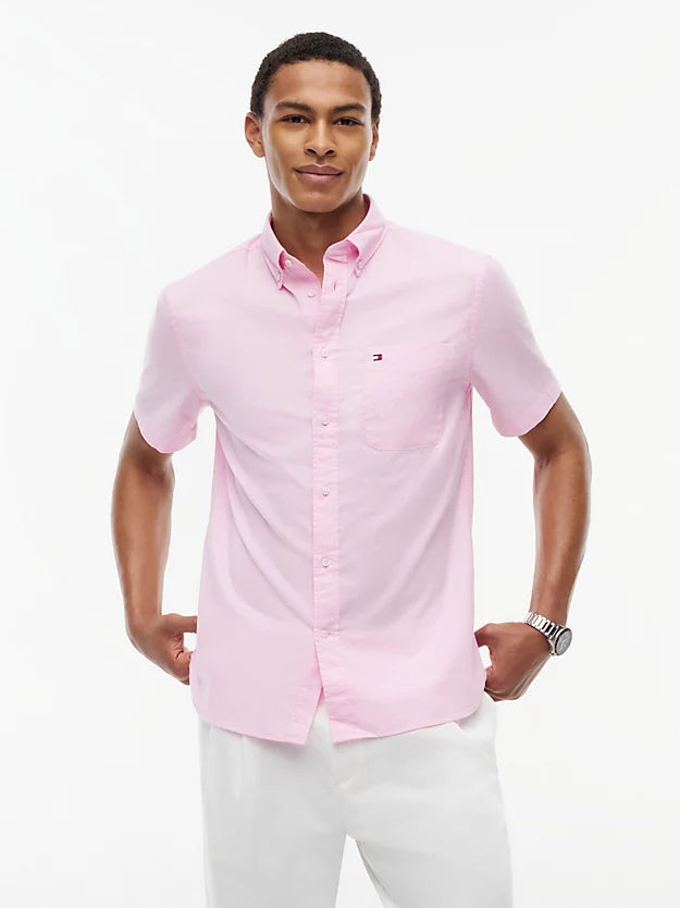 Regular Fit Lightweight Short Sleeve Oxford Shirt