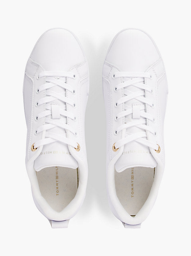 Leather Cupsole Court Trainers