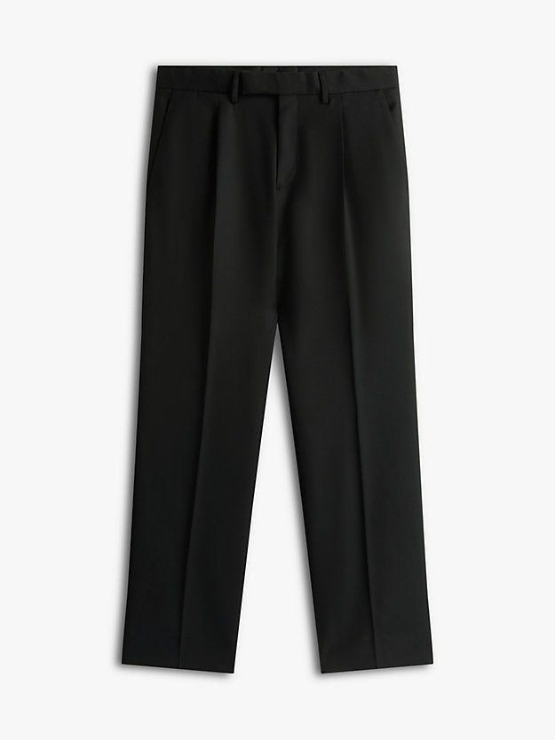 Pure Wool Twill Trousers